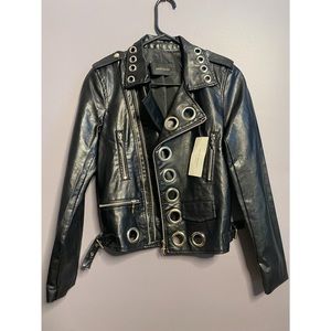 100% vegan leather jacket